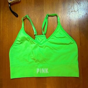 PINK sports bra 💚